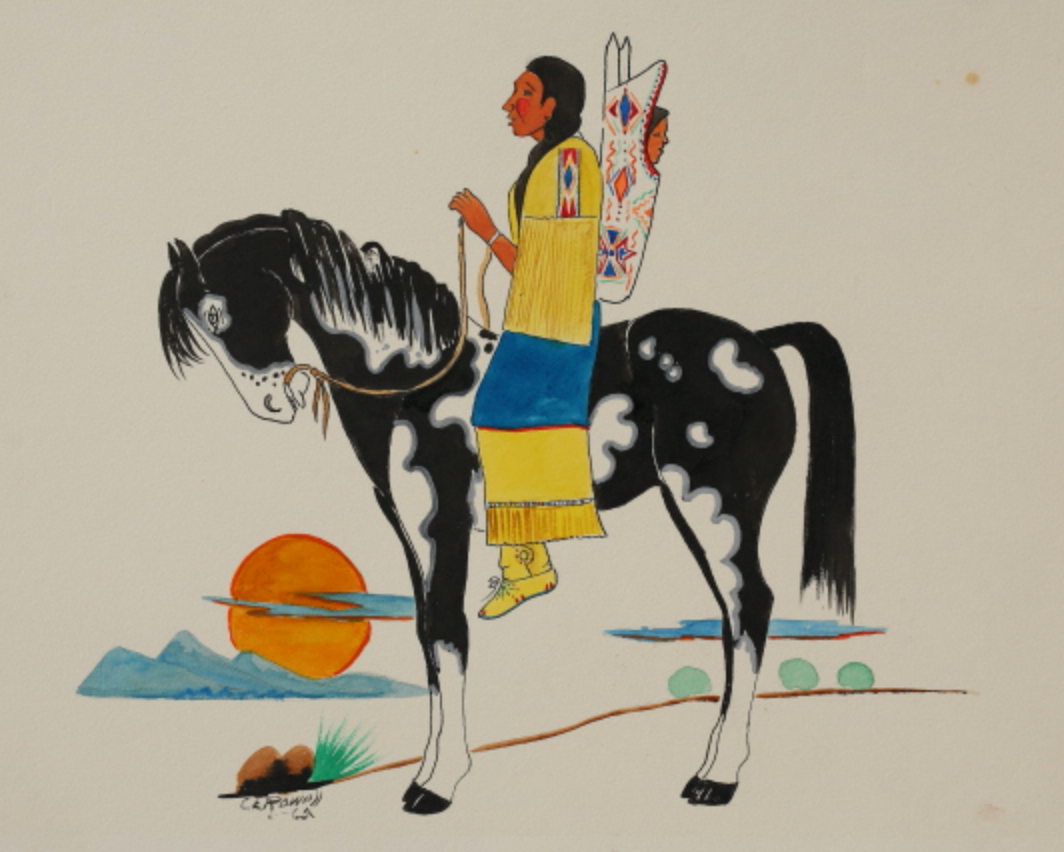 Kiowa Woman and Child